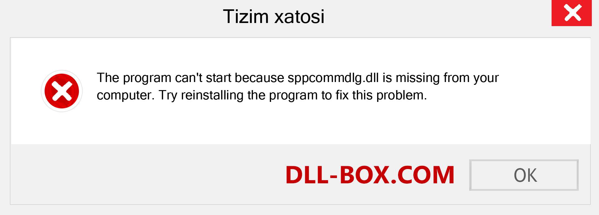 sppcommdlg.dll fayli yo'qolganmi?. Windows 7, 8, 10 uchun yuklab olish - Windowsda sppcommdlg dll etishmayotgan xatoni tuzating, rasmlar, rasmlar